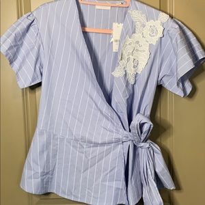 Pinstriped Mermaid Cut Shirt